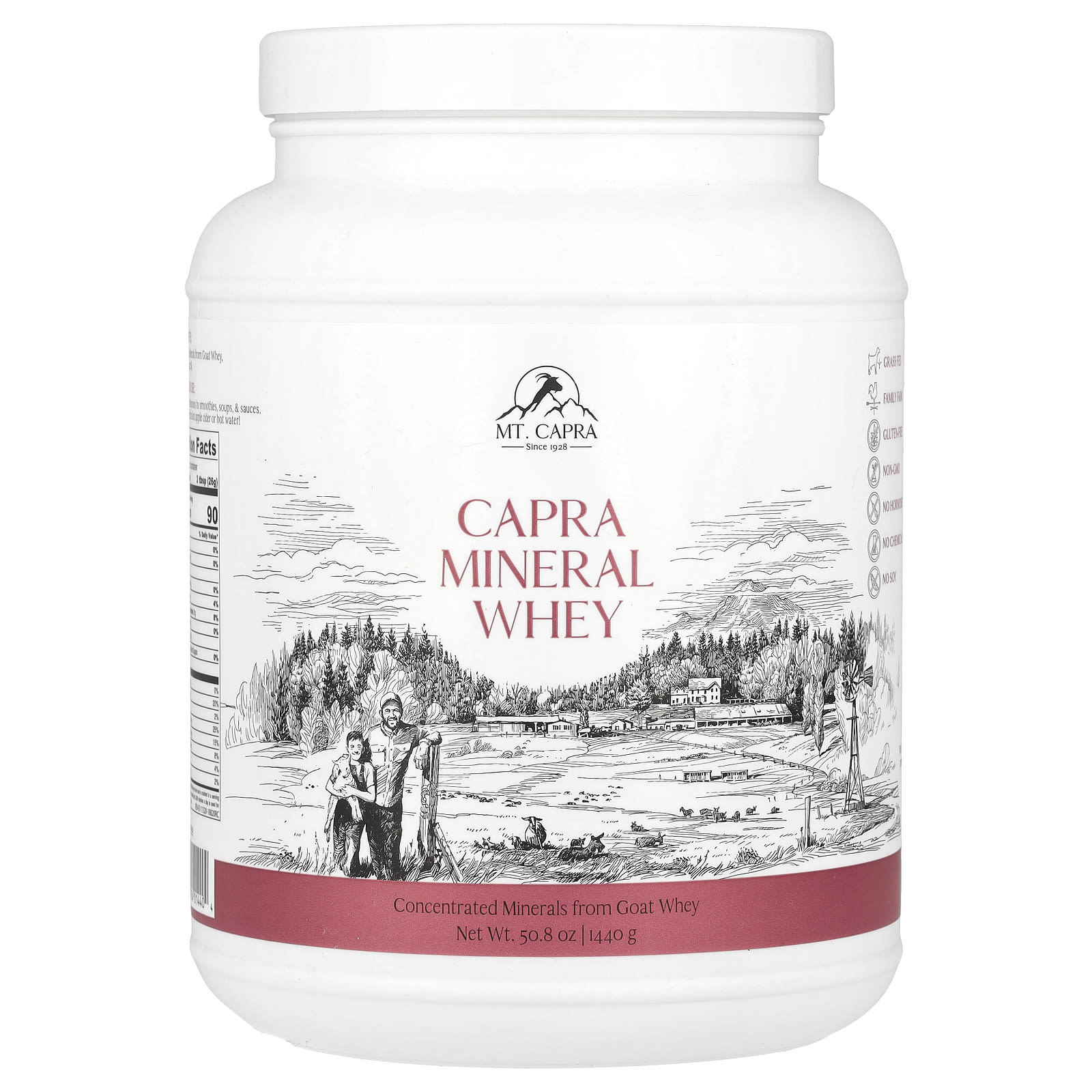 Mt. Capra, Capra Mineral Whey, 50.8 oz (1,440 g) - Image 1
