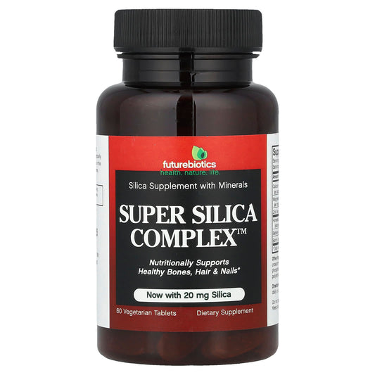 FutureBiotics Silica Supplement for Healthy Bones, Hair & Nails - 60 Tablets - Image 1