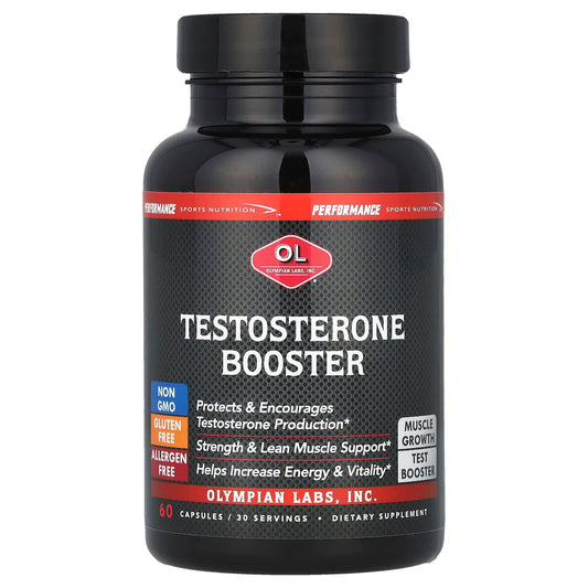 Olympian Labs, Testosterone Booster, 60 Capsules - Image 1