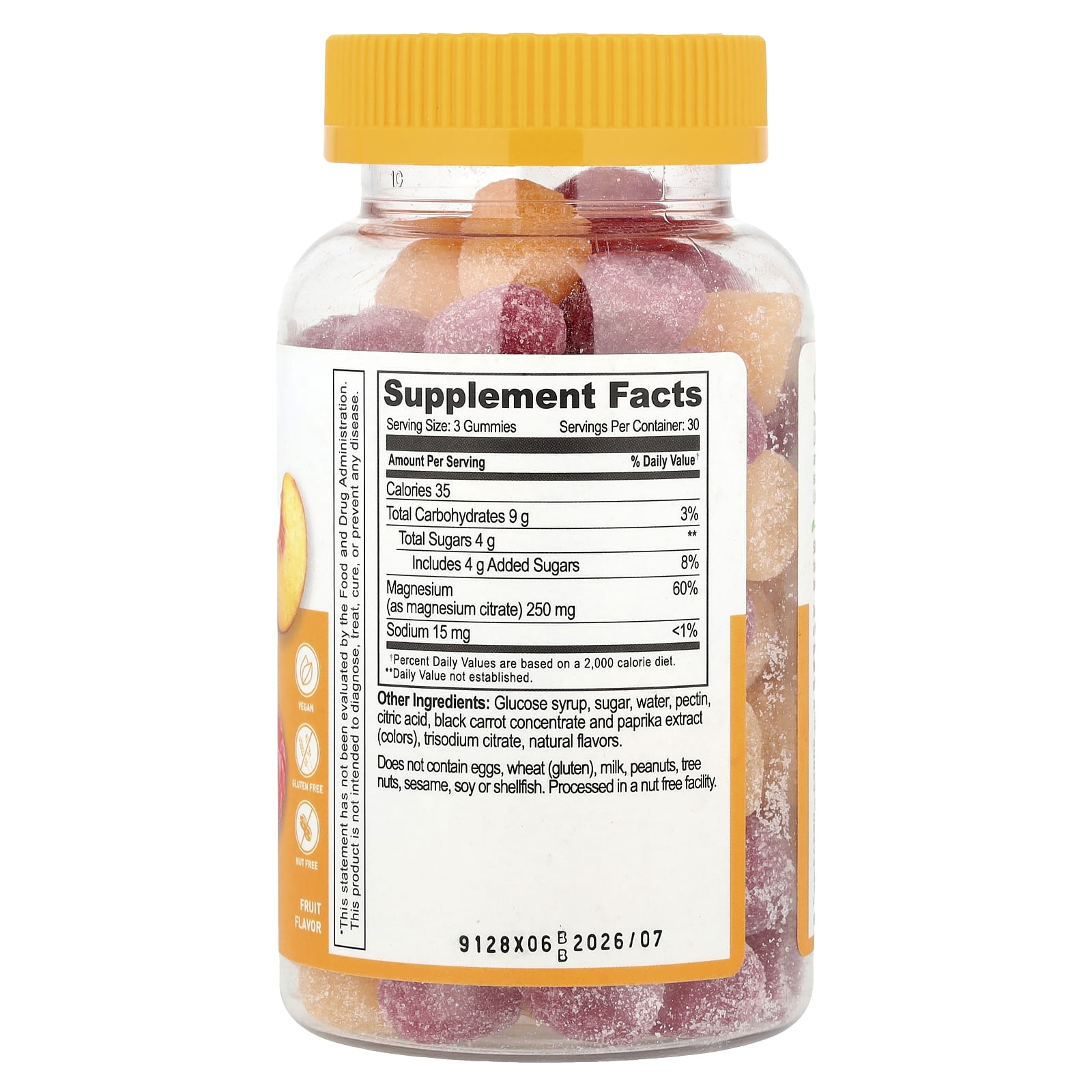 Lifeable, Magnesium Citrate Gummies, Fruit, 90 Gummies (83.3 mg per Gummy) - Image 2