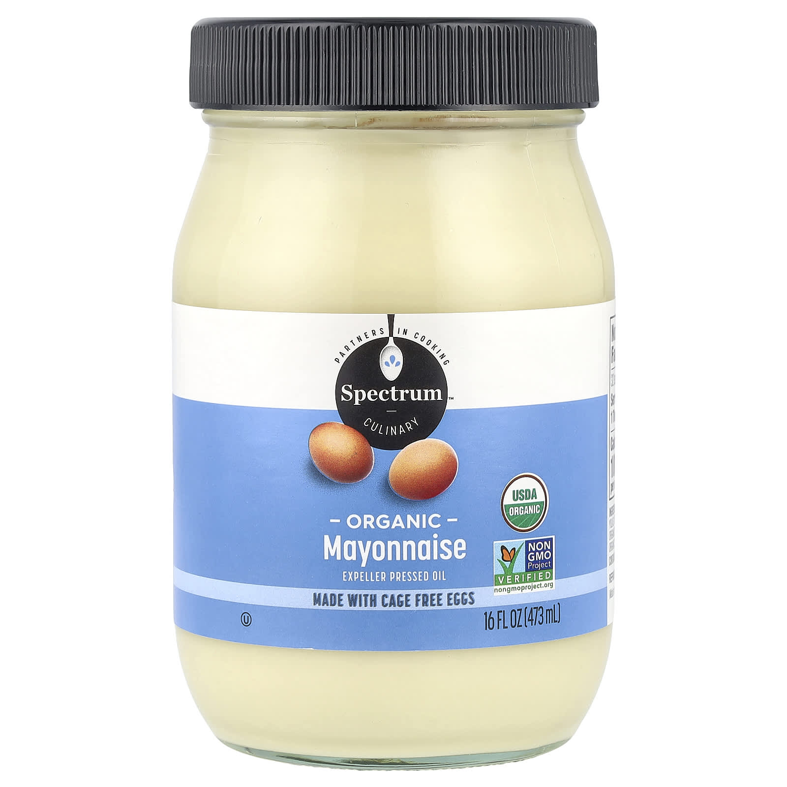 Spectrum Culinary, Organic Mayonnaise, 16 fl oz (473 ml) - Image 1