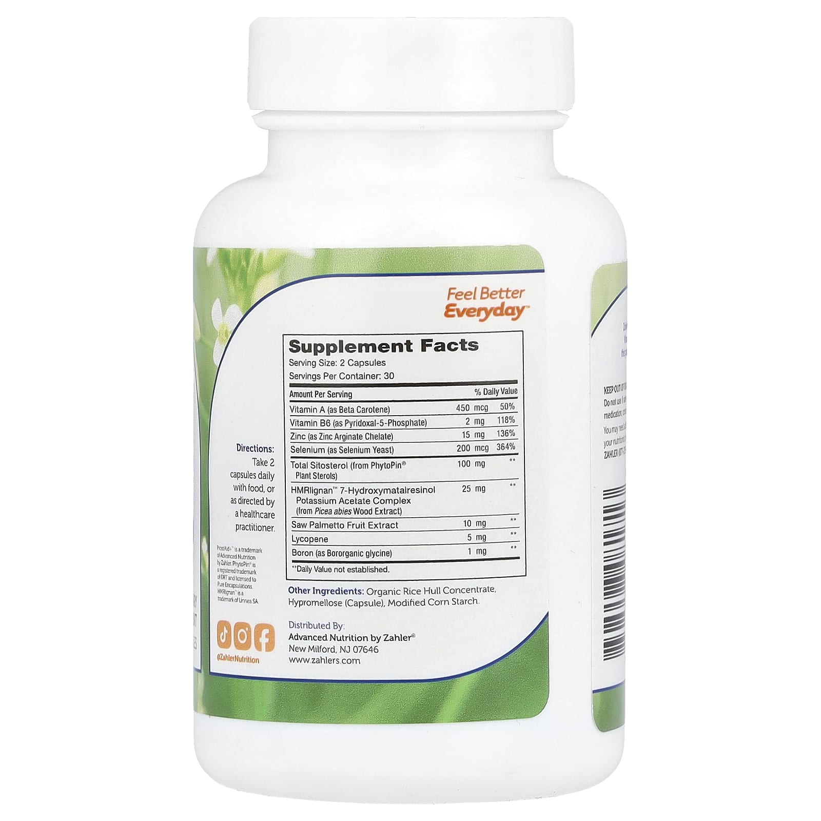 Zahler, ProstAid+™, Prostate Support Formula, 60 Capsules - Image 2