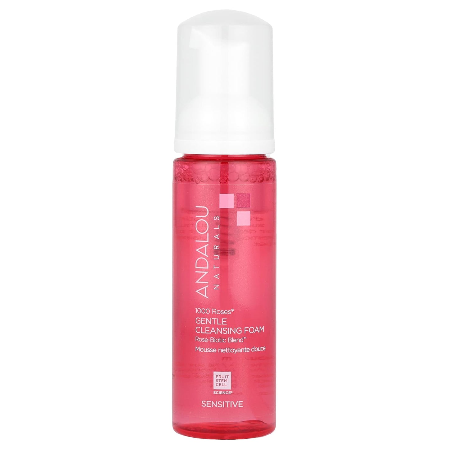 Gentle Rose Cleansing Foam for Sensitive Skin by Andalou Naturals - Image 1