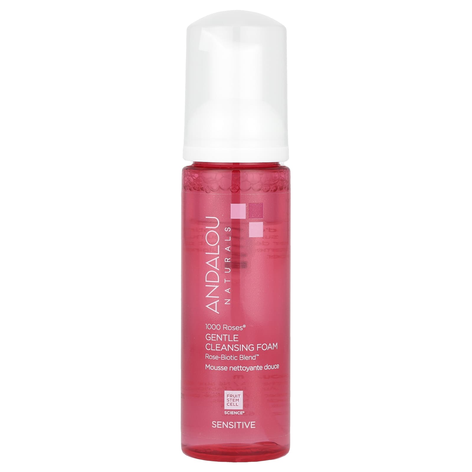 Gentle Rose Cleansing Foam for Sensitive Skin by Andalou Naturals - Image 1