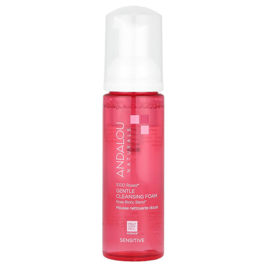 Gentle Rose Cleansing Foam for Sensitive Skin by Andalou Naturals - Image 1