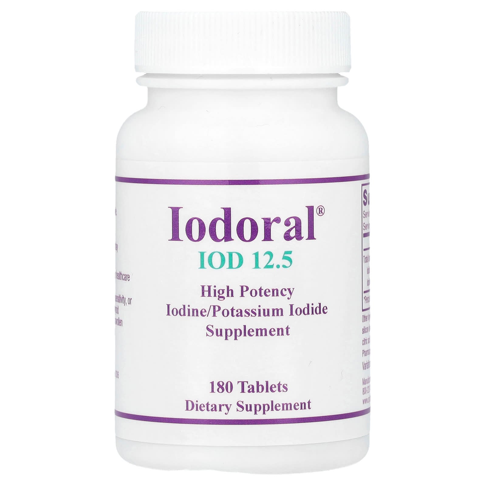 Optimox, Iodoral®, IOD 12.5, 12.5 mg, 180 Tablets - Image 1