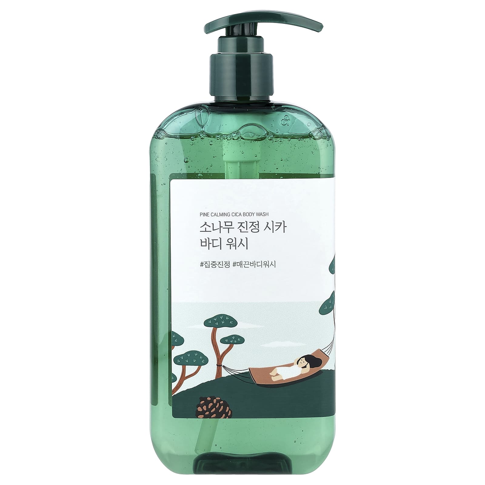 Round Lab, Pine Calming Cica Body Wash, 13.52 fl oz (400 ml) - Image 1