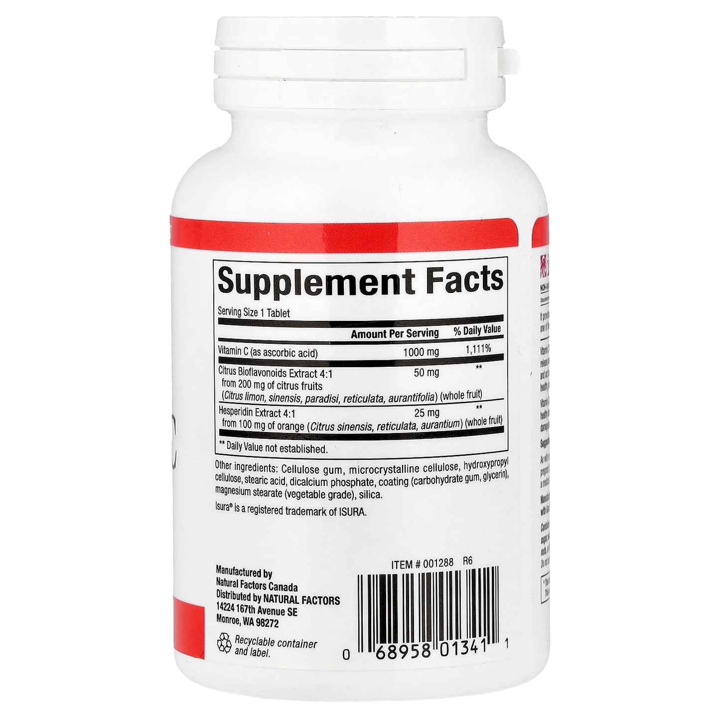 Natural Factors, Vitamin C, Time Release, 1,000 mg, 90 Tablets - Image 2