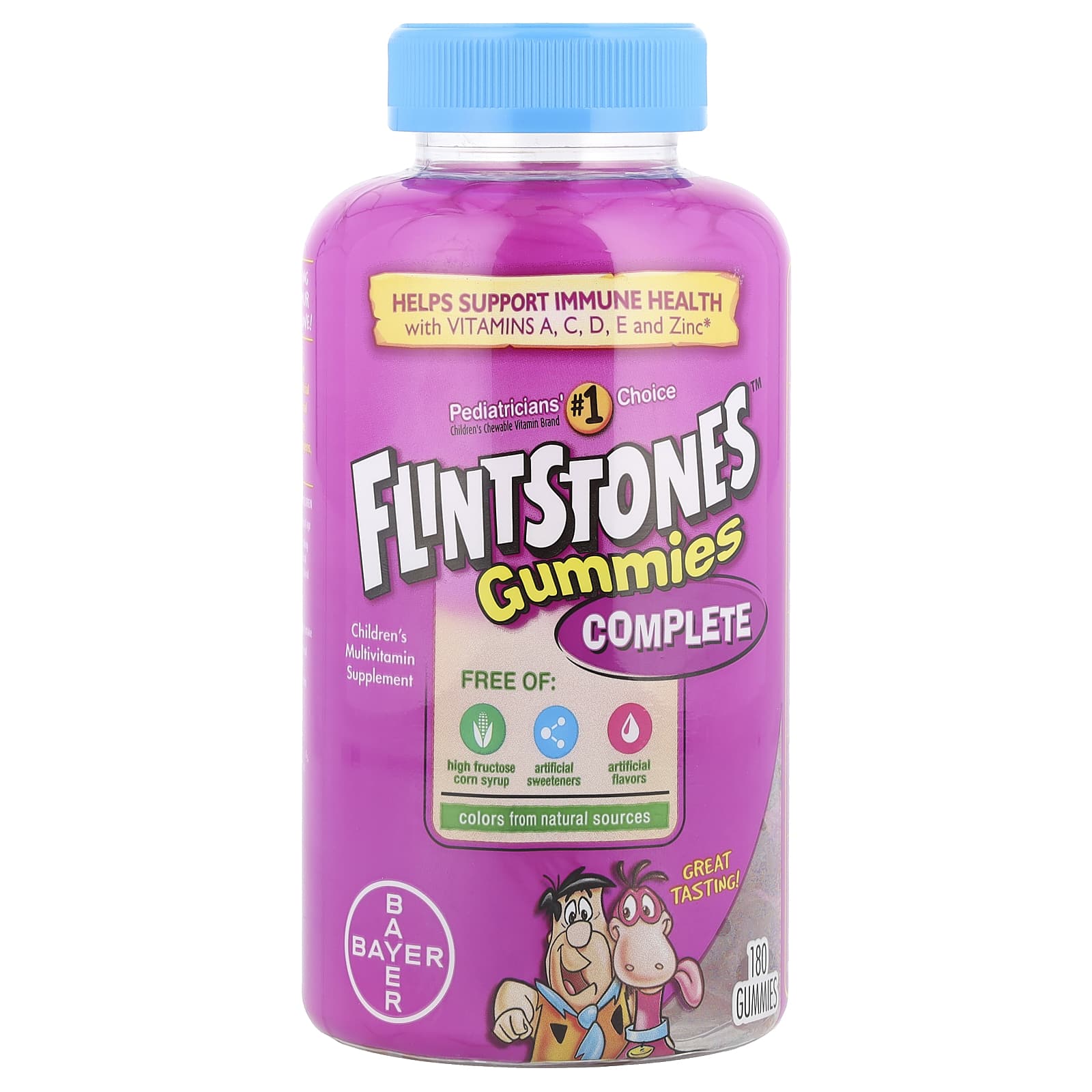 Flintstones Complete Children's Multivitamin with 10 Key Nutrients, 180 Gummies - Image 1