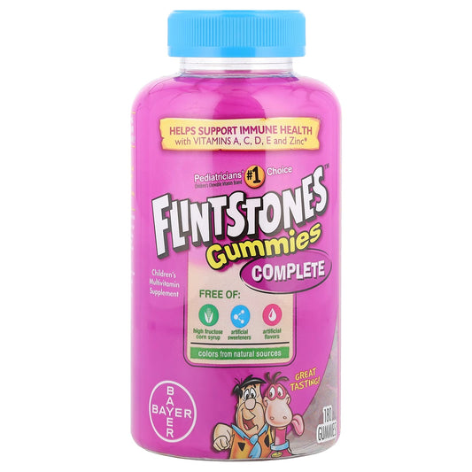 Flintstones Complete Children's Multivitamin with 10 Key Nutrients, 180 Gummies - Image 1