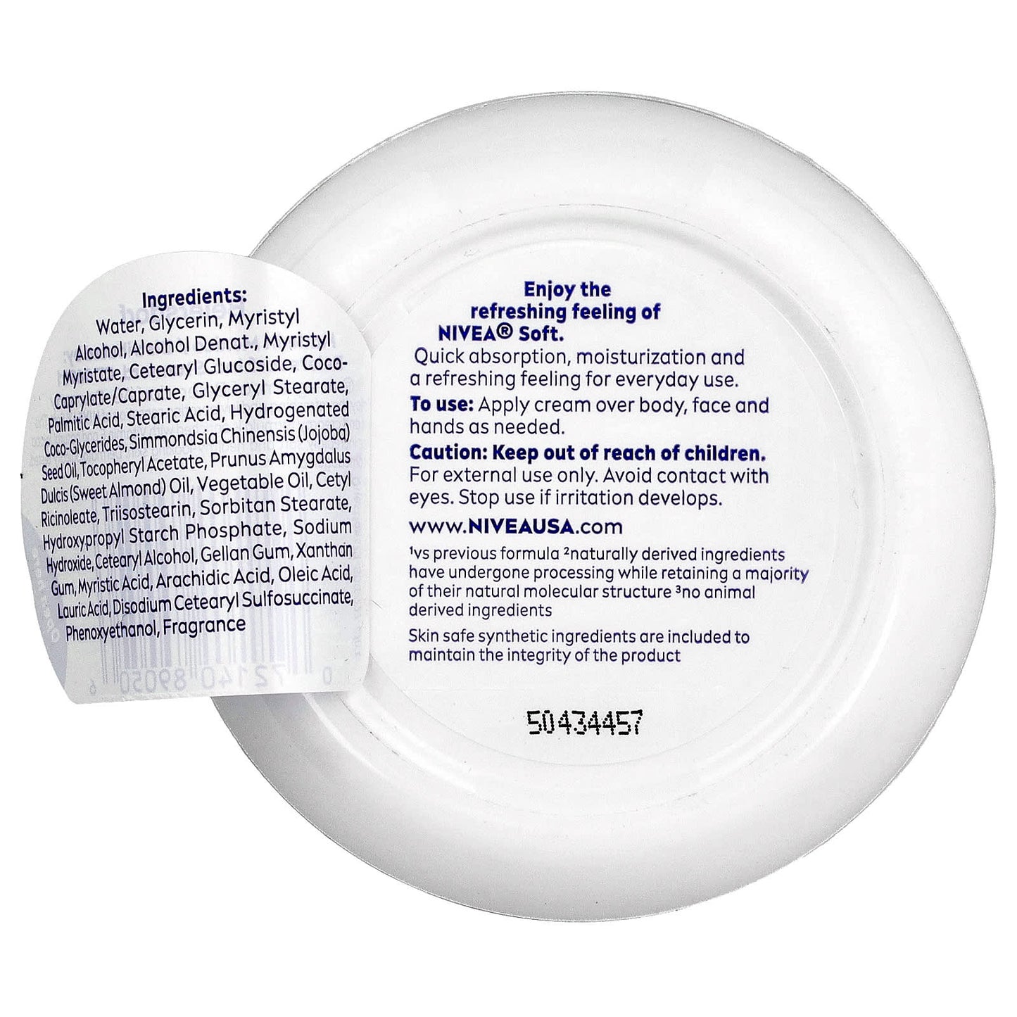Nivea, Soft, Refreshing Soft Moisturizing Cream, 6.8 oz (192 g) - Image 2