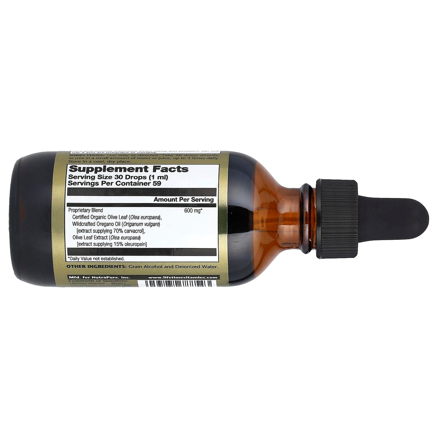 LifeTime Vitamins, Oregano Oil & Olive Leaf, 2 fl oz (59 ml) - Image 2