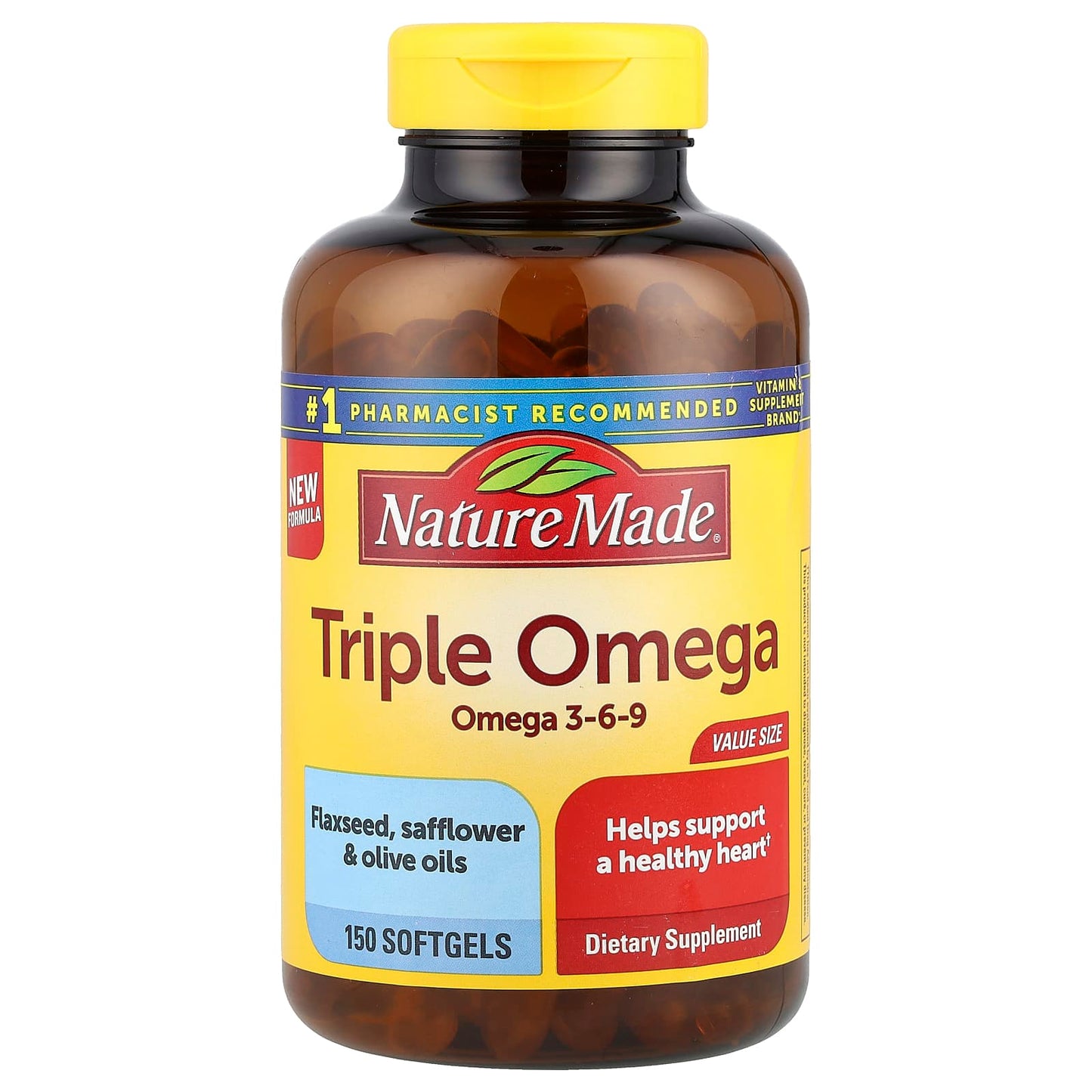 Nature Made, Triple Omega, 150 Softgels - Image 1
