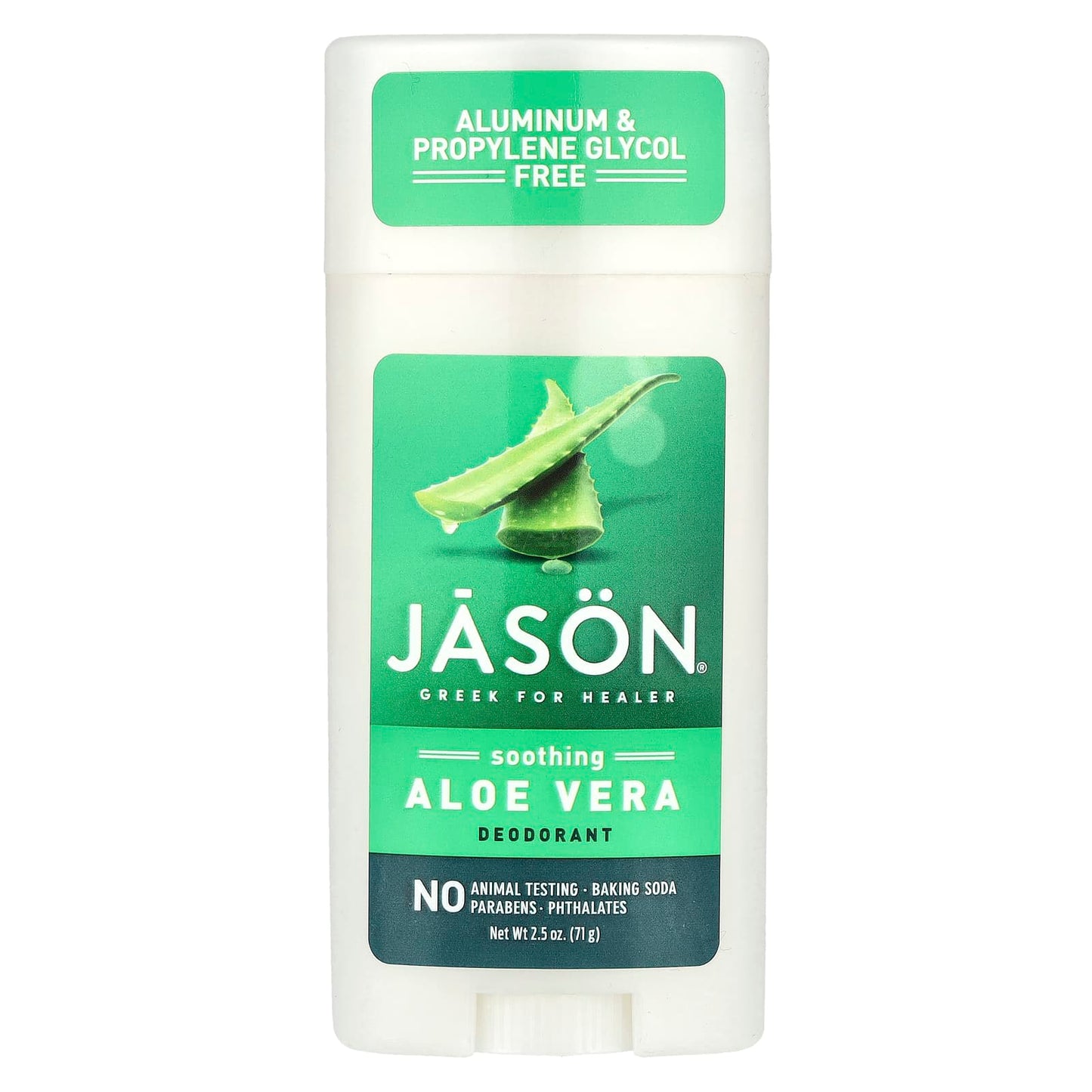 Jason Natural Aluminum-Free Deodorant with Soothing Aloe Vera, 2.5 oz - Image 1