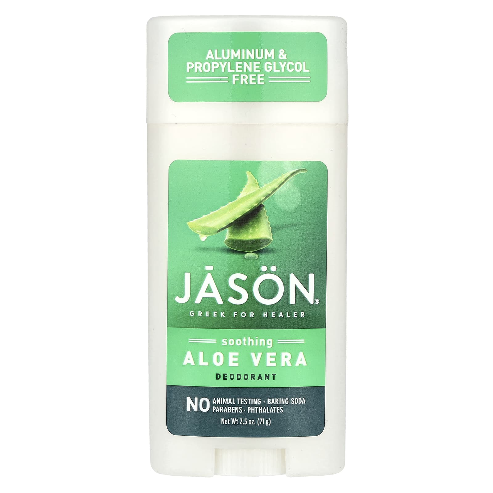 Jason Natural Aluminum-Free Deodorant with Soothing Aloe Vera, 2.5 oz - Image 1