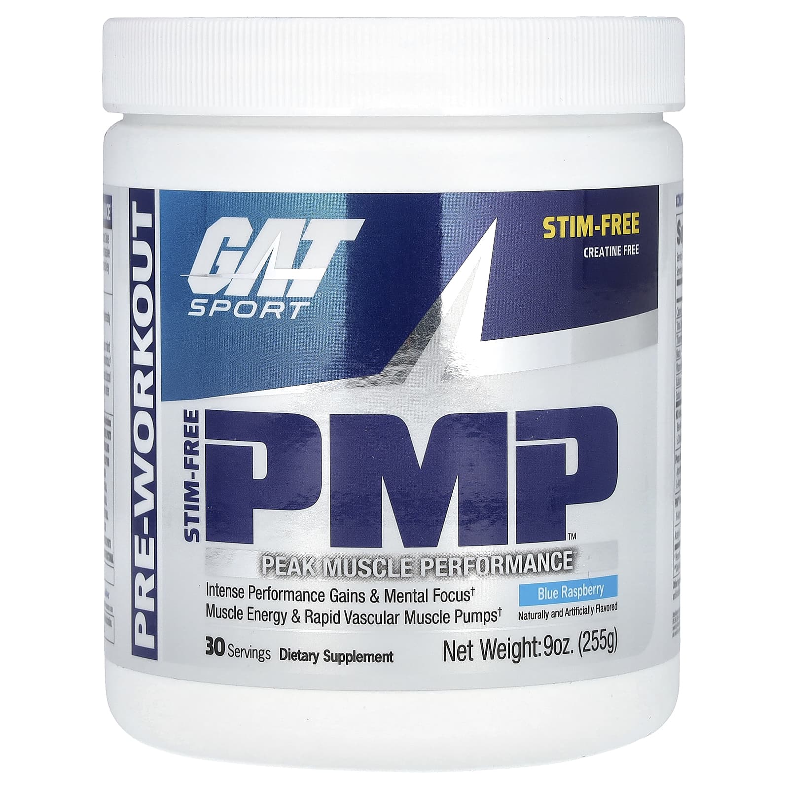 GAT Stim-Free PMP Peak Muscle Performance Pre Workout - Image 1