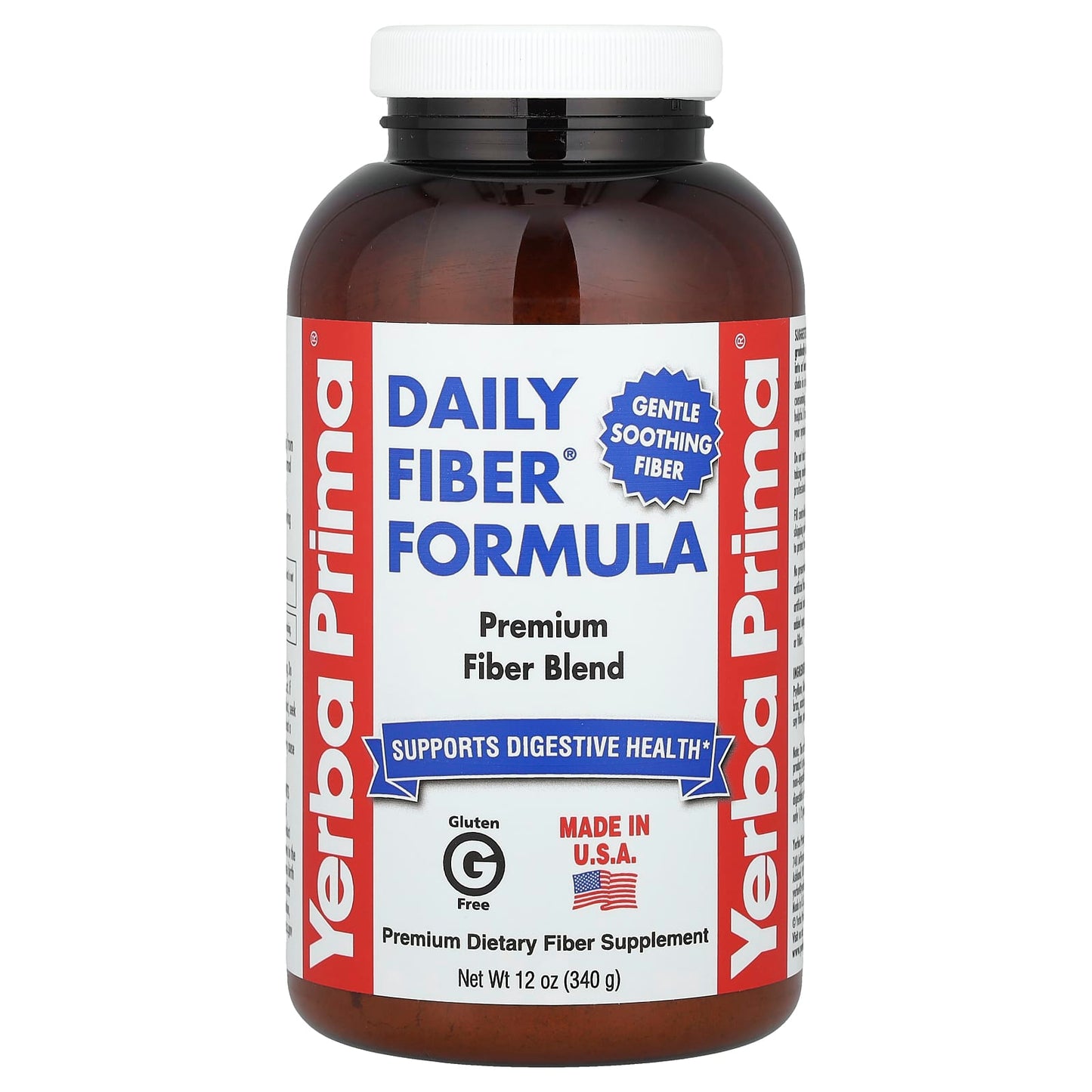 Yerba Prima, Daily Fiber® Formula, 12 oz (340 g) - Image 1