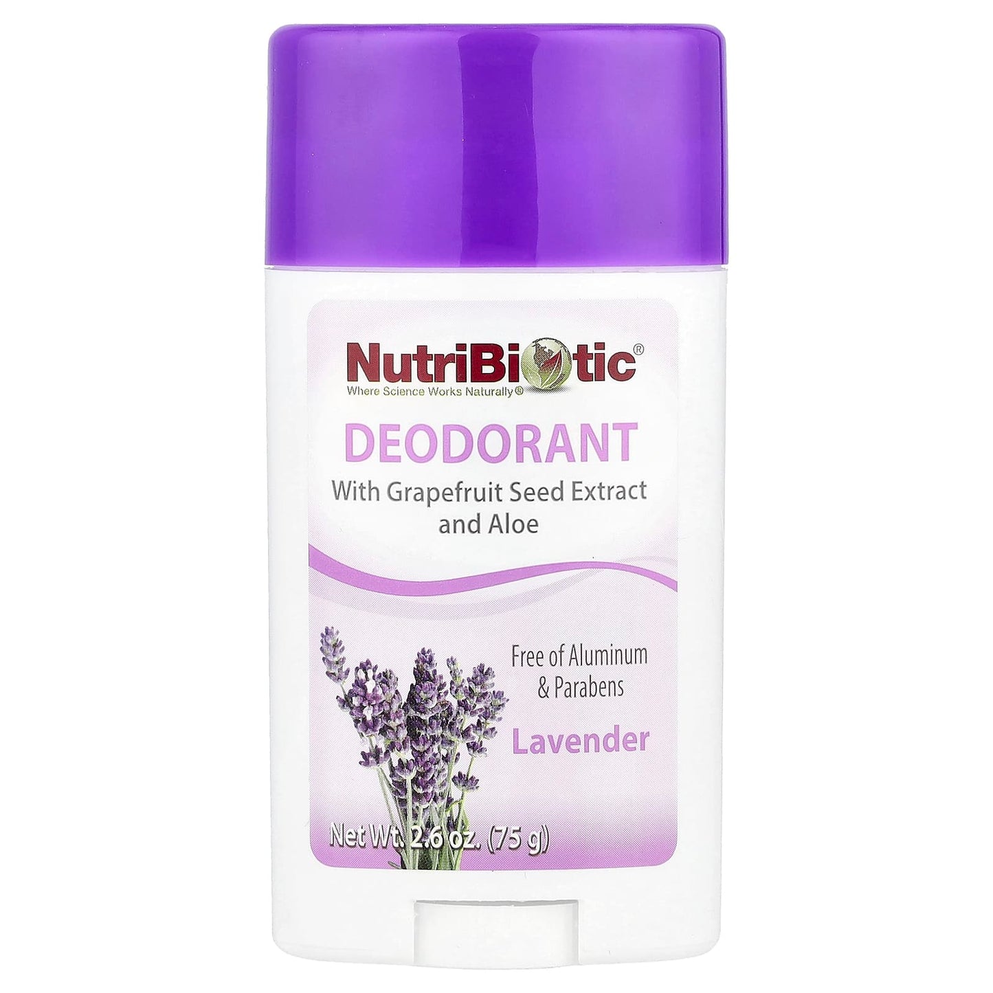 NutriBiotic, Deodorant, Lavender, 2.6 oz (75 g) - Image 1