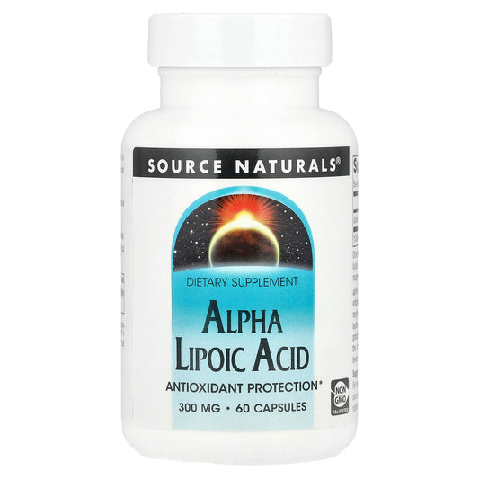 Source Naturals, Alpha Lipoic Acid, 300 mg, 60 Capsules - Image 1