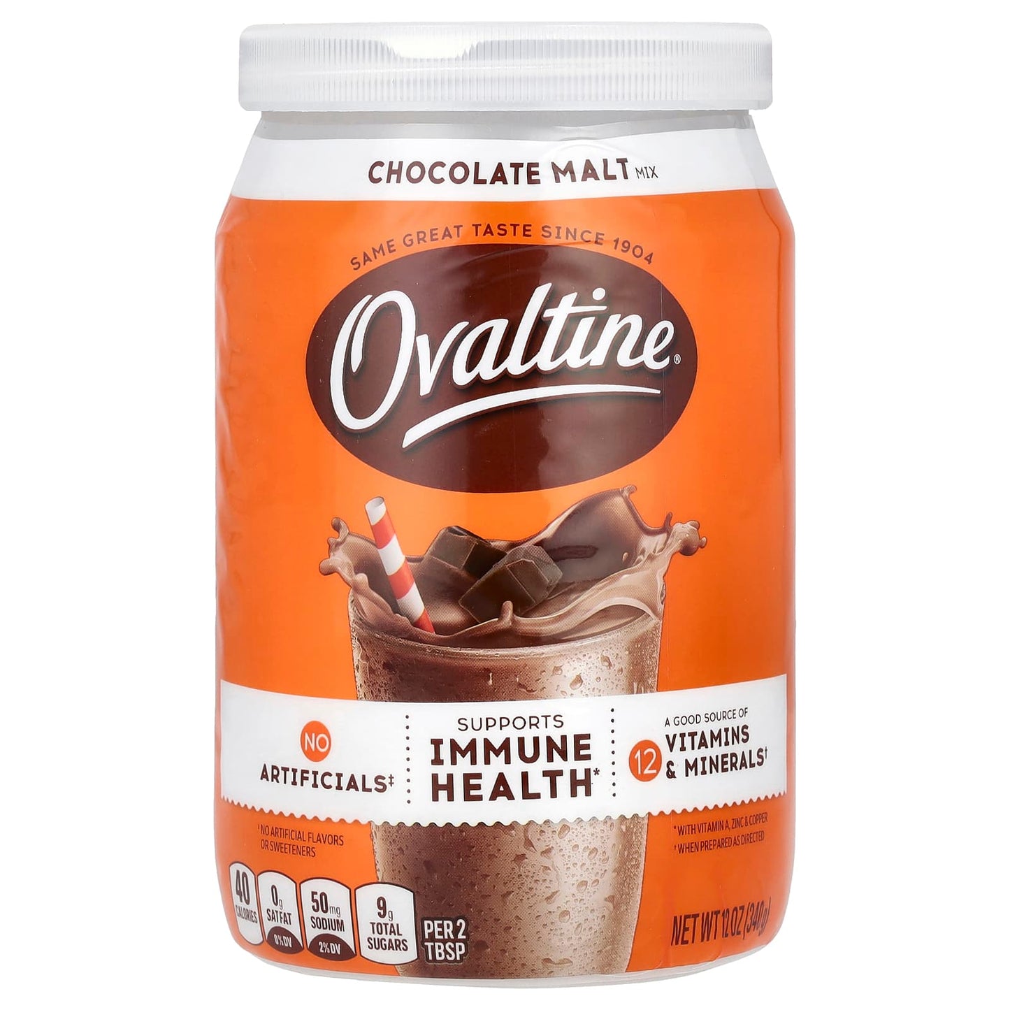 Ovaltine, Chocolate Malt Mix, 12 oz (340 g) - Image 1