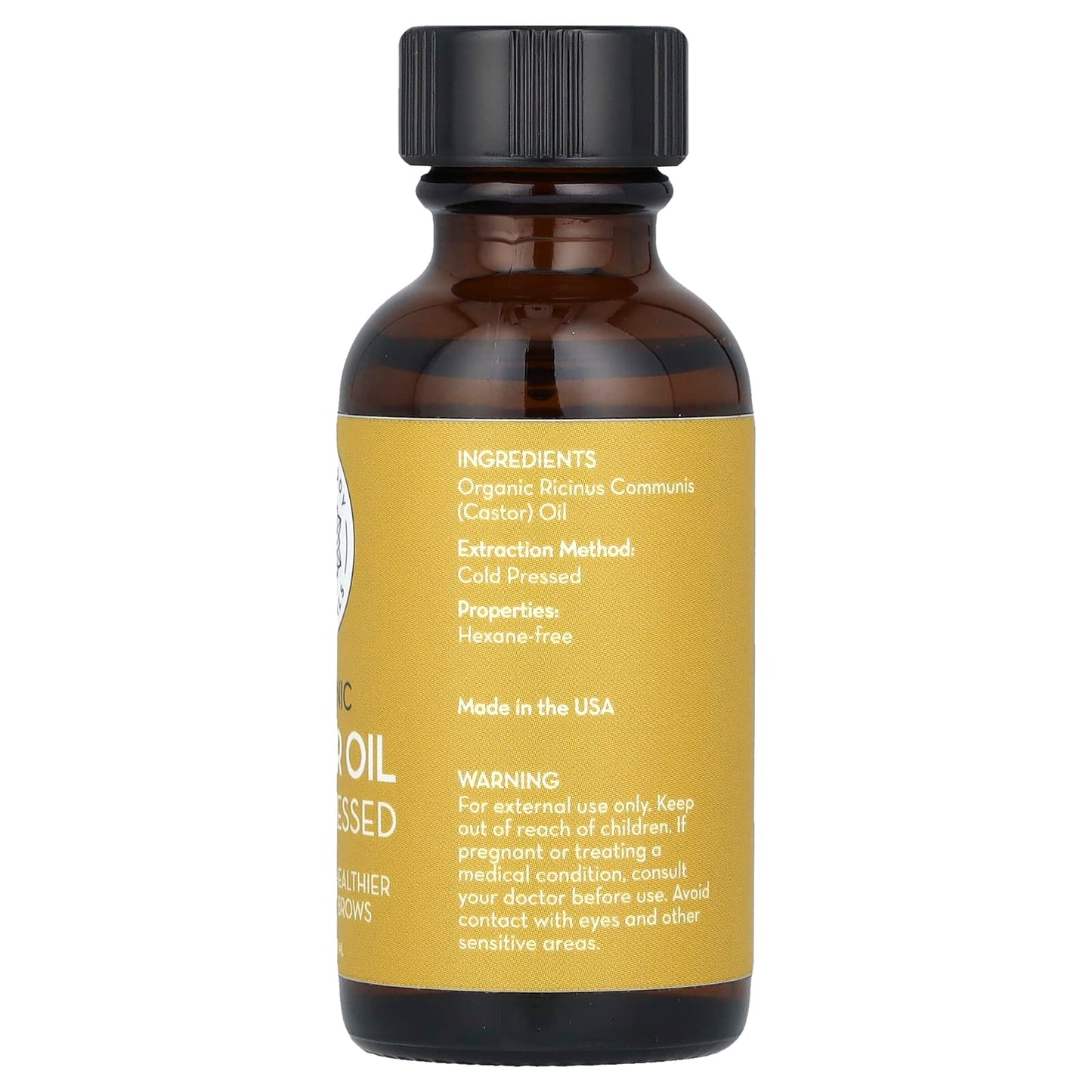 Pure Body Naturals, Organic Castor Oil Kit, 1 fl oz (30 ml) - Image 2