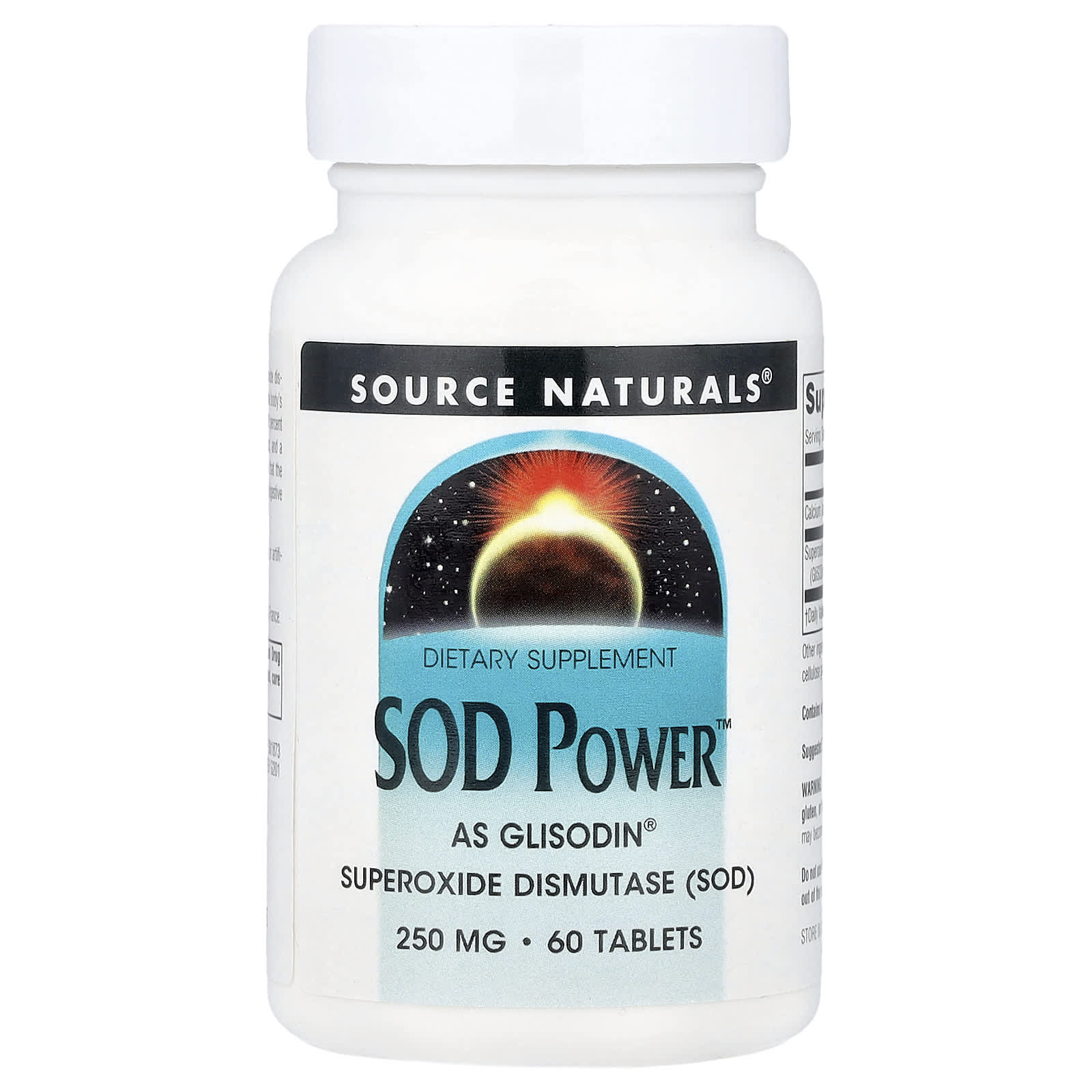 Source Naturals, SOD Power™, 250 mg, 60 Tablets - Image 1