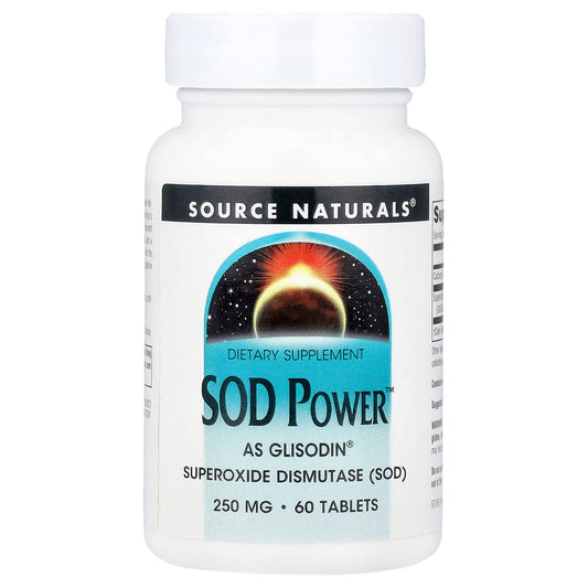 Source Naturals, SOD Power™, 250 mg, 60 Tablets - Image 1