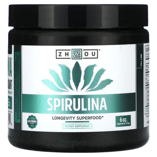 Zhou Nutrition, Spirulina, Longevity Superfood, 6 oz (170 g) - Image 1