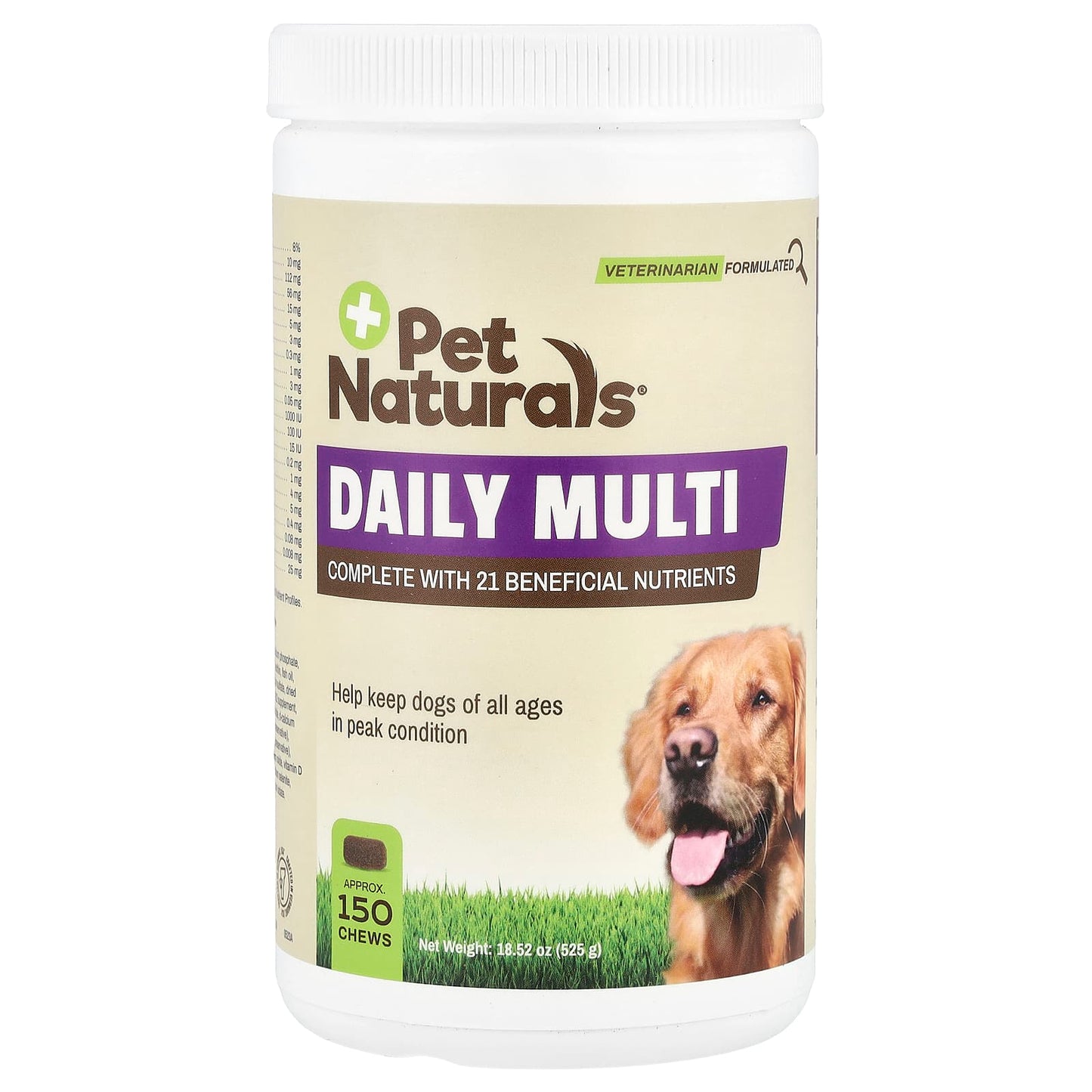 Pet Naturals, Daily Multi, For Dogs, All Ages, 150 Chews, 18.52 oz (525 g) - Image 1