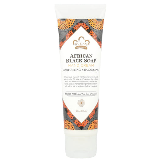Nubian Heritage, Hand Cream, African Black Soap, 4 fl oz (118 ml) - Image 1