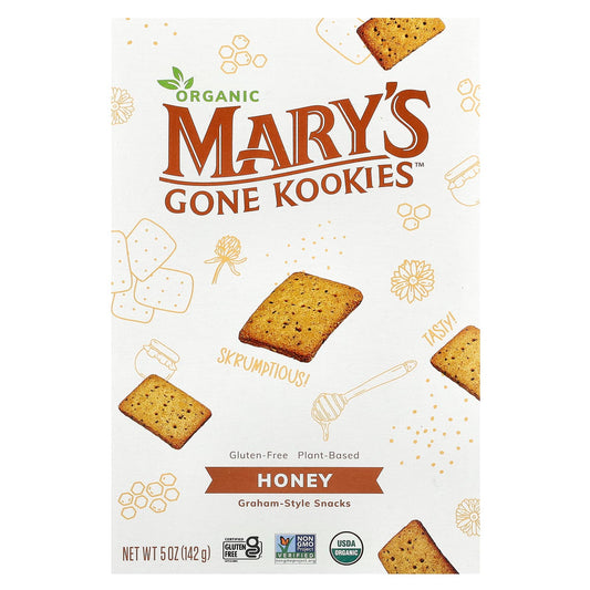 Mary's Gone Crackers, Organic Graham Style Snacks, Honey, 5 oz (142 g) - Image 1