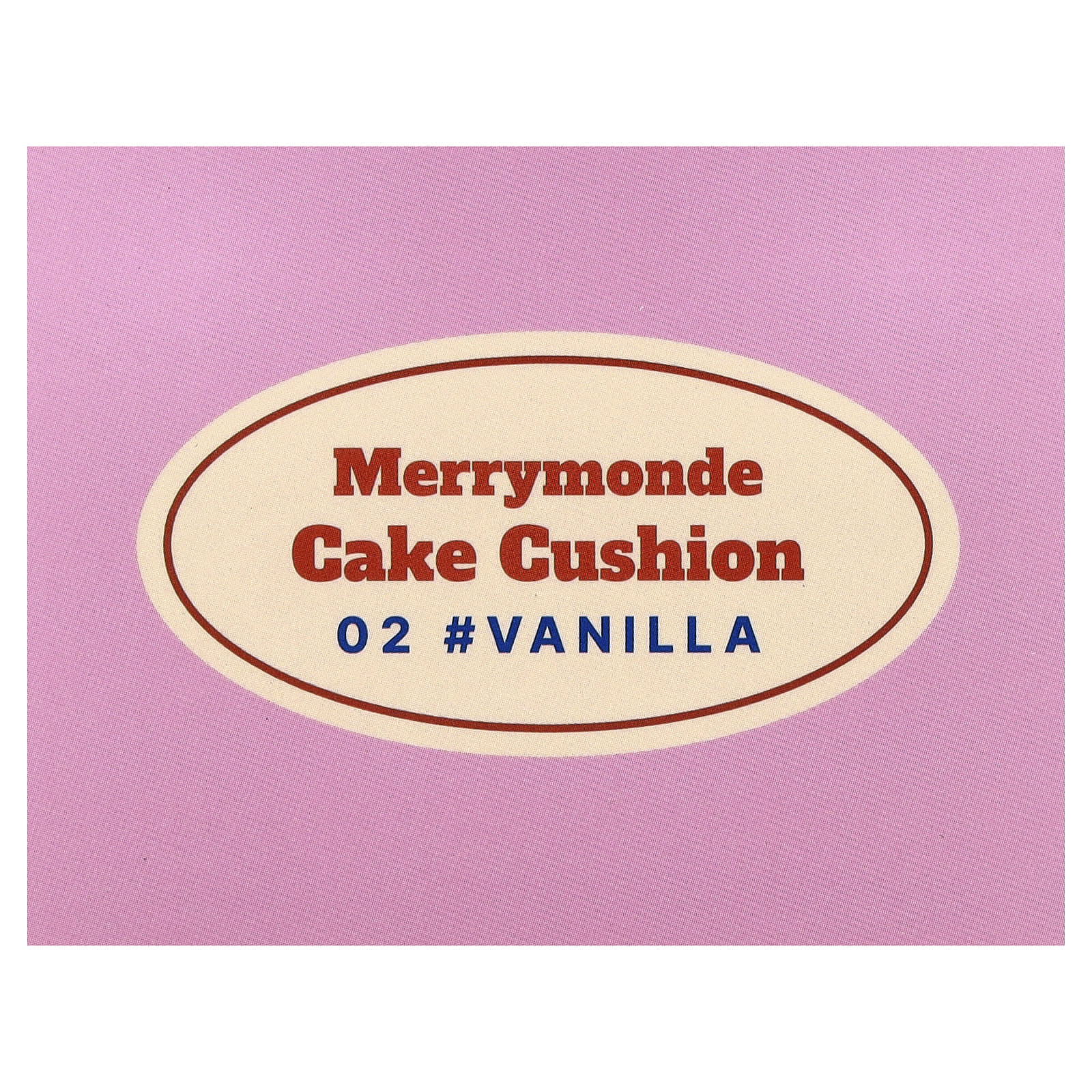 Merrymonde, Cake Cushion, SPF 40, PA ++, 02 Vanilla, 2 Count, (11 g) Each - Image 2