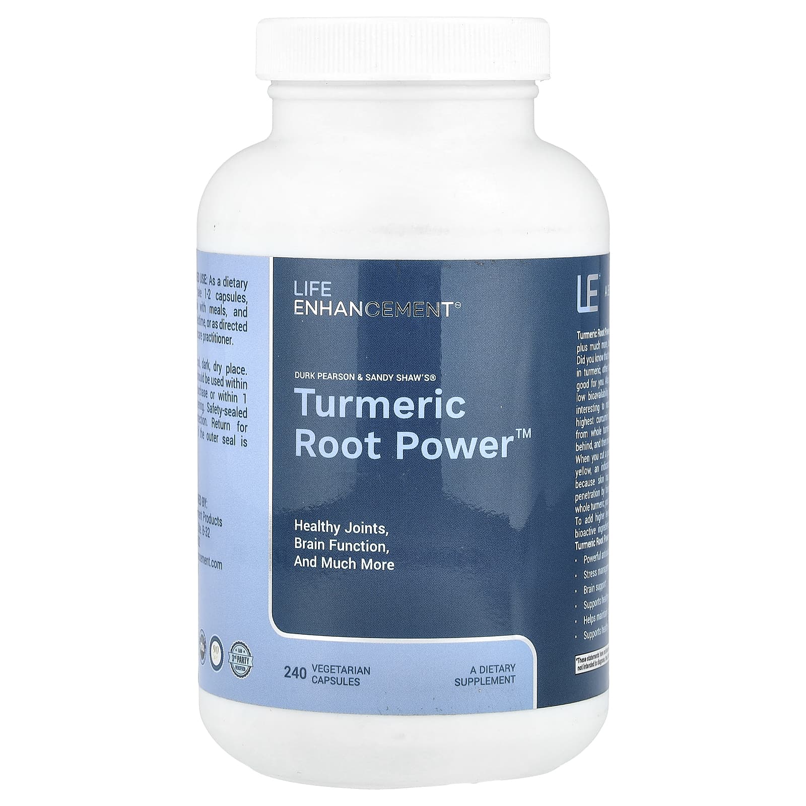 Life Enhancement, Turmeric Root Power™, 240 Vegetarian Capsules (600 mg per Capsule) - Image 1