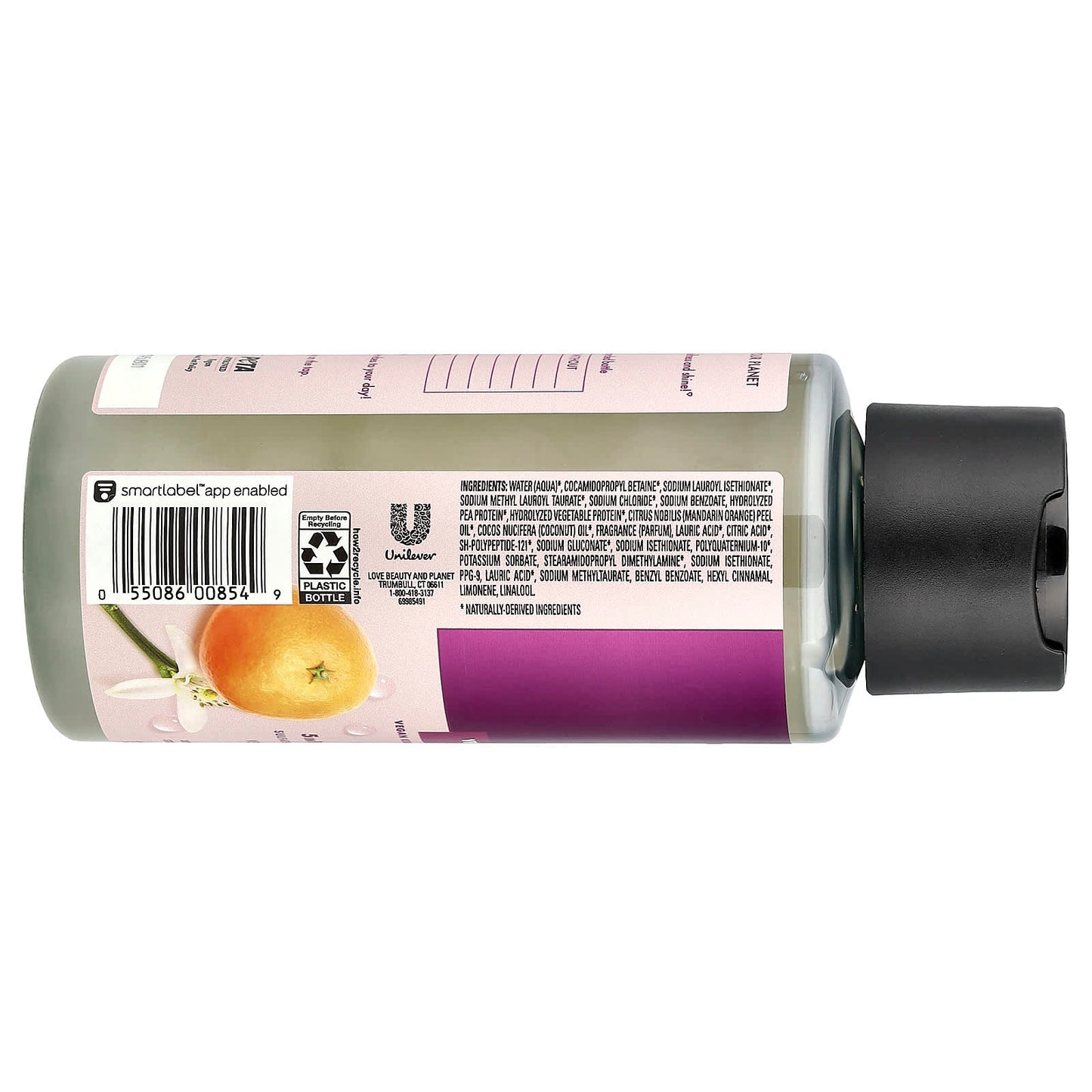 Love Beauty and Planet, 5-in-1 Multi-Benefit Vegan Shampoo, Vegan Keratin & Sun-Kissed Mandarin, 13.5 fl oz (400 ml) - Image 2