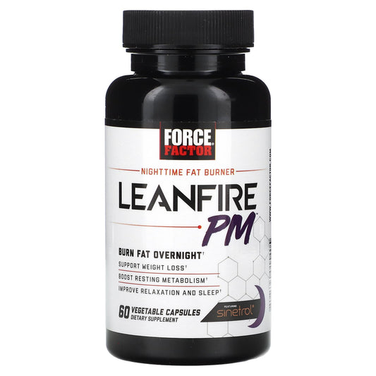 Force Factor LeanFire PM Nighttime Fat Burner 60 Capsules - Image 1