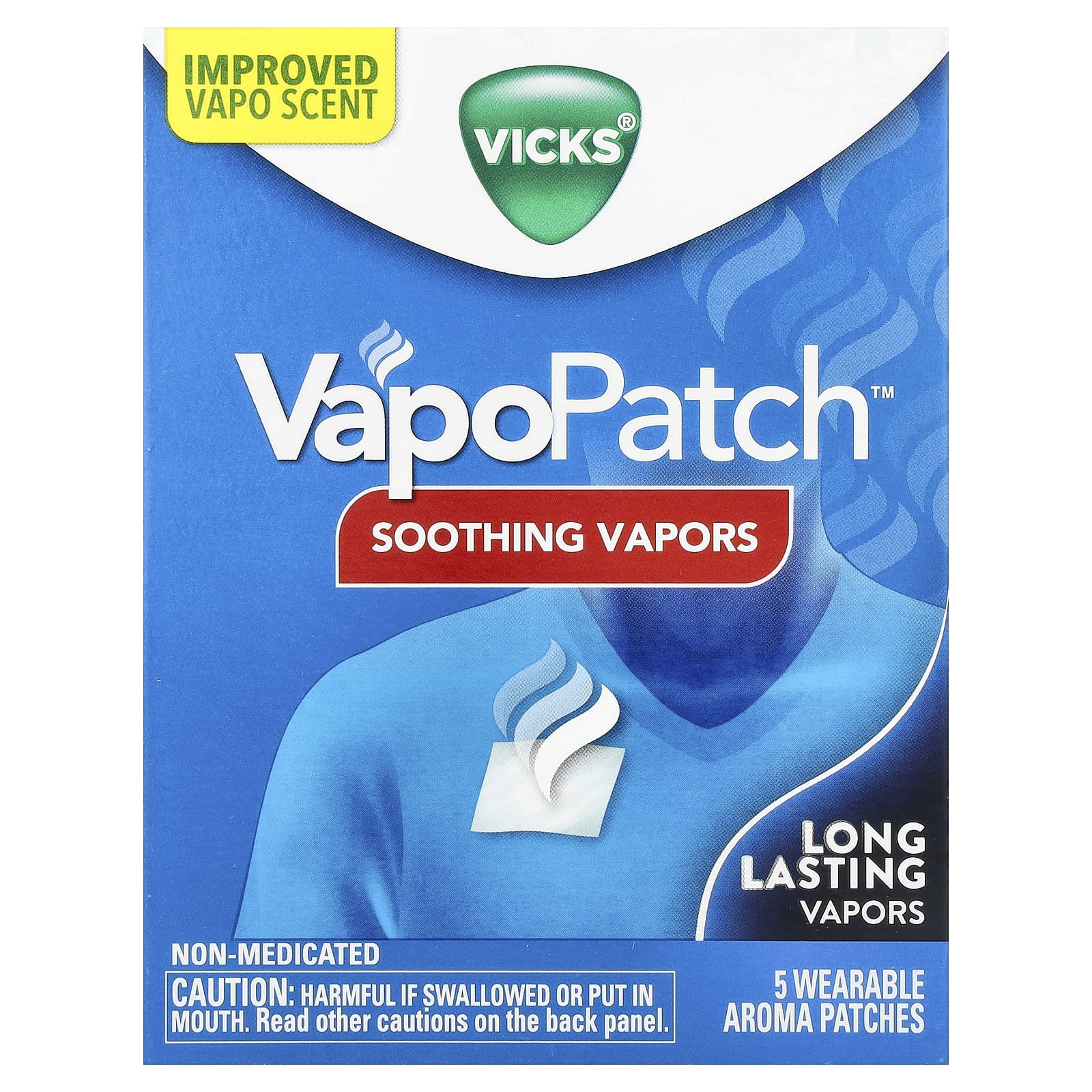 Vicks, VapoPatch™, Soothing Vapors, 5 Wearable Aroma Patches - Image 1