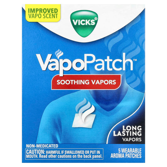 Vicks, VapoPatch™, Soothing Vapors, 5 Wearable Aroma Patches - Image 1