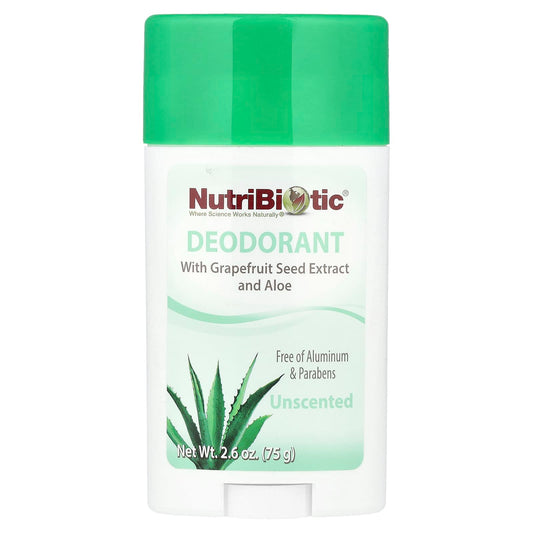 NutriBiotic, Deodorant, Unscented, 2.6 oz (75 g) - Image 1