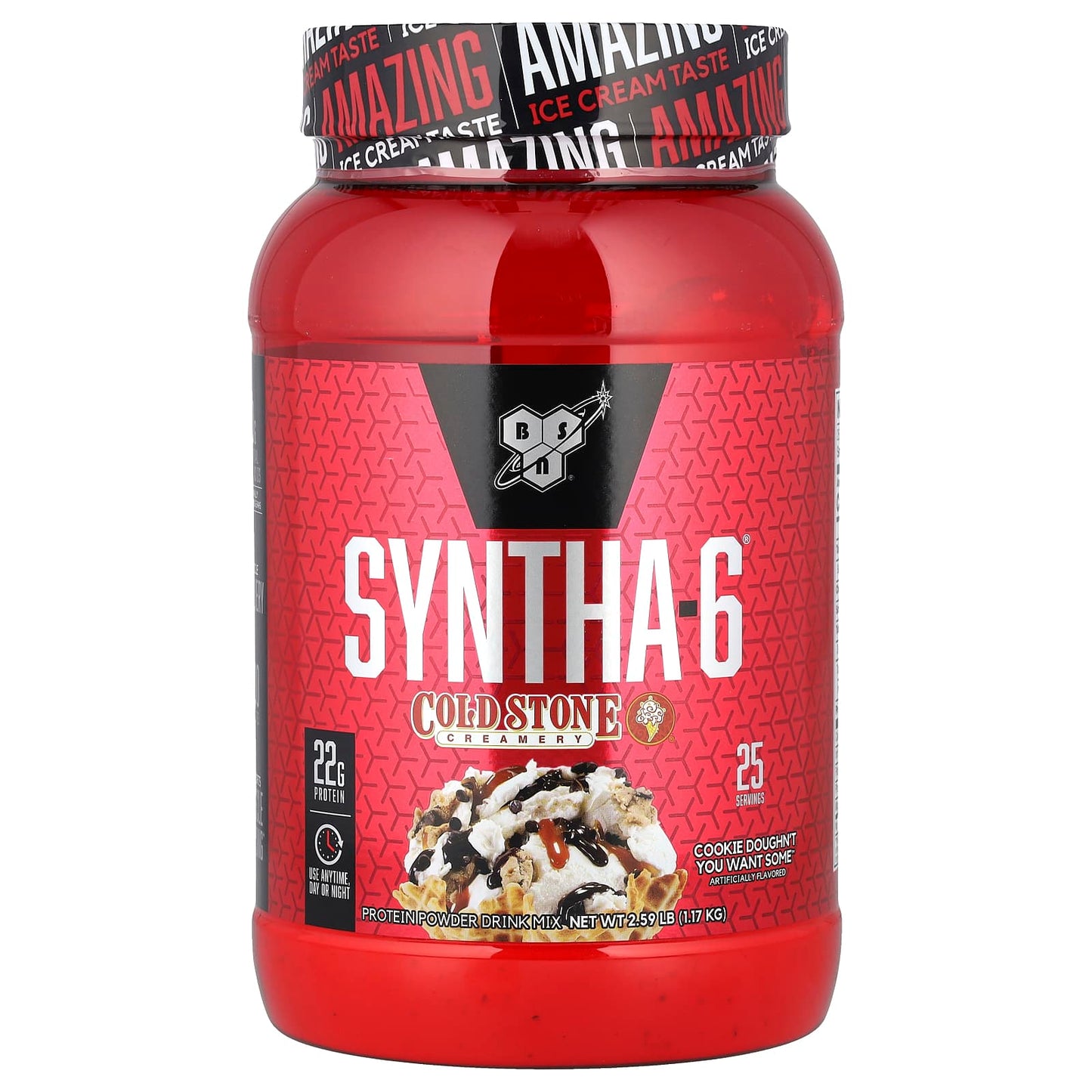 BSN Syntha-6 Protein Powder, Cookie Doughn't You Want Some - Image 1
