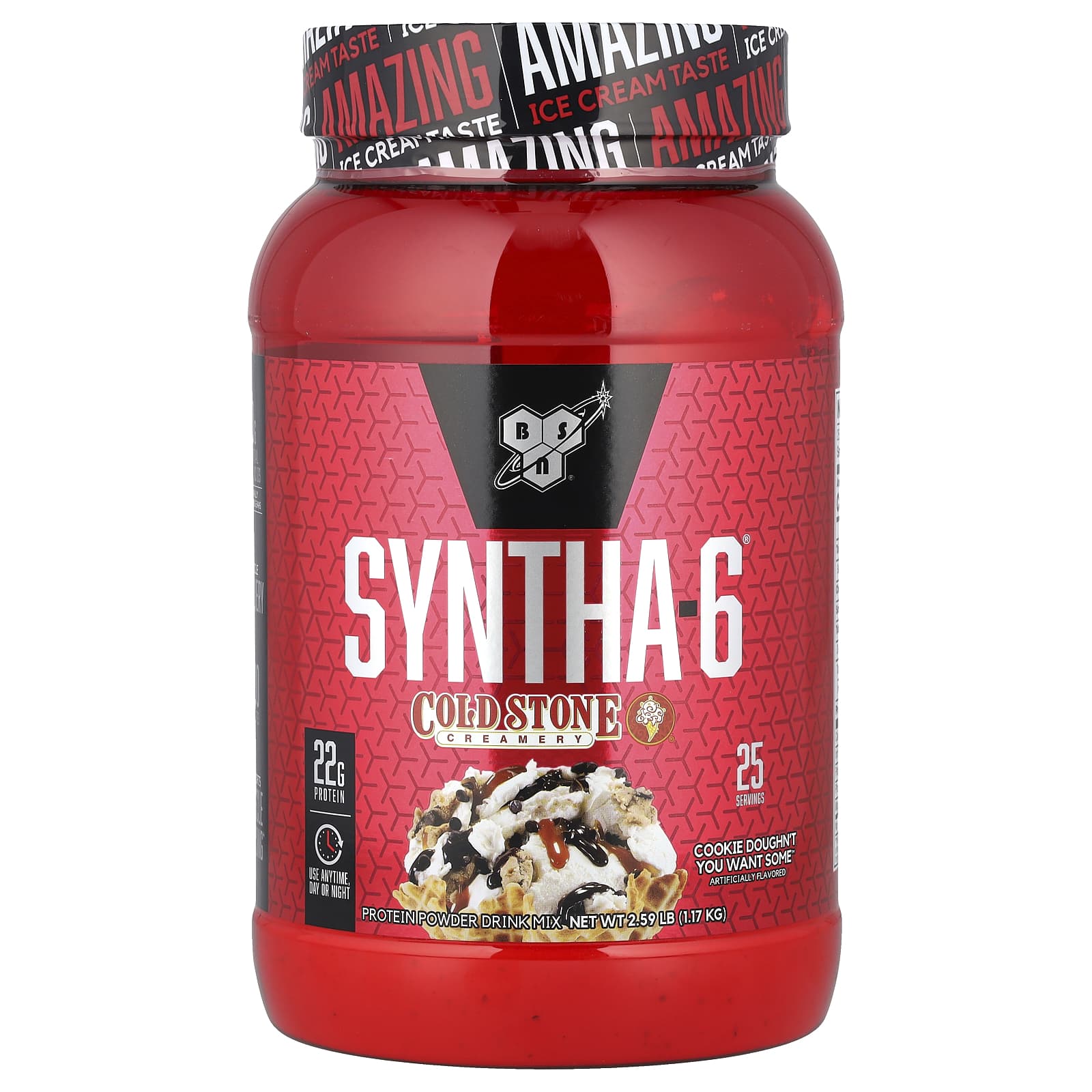 BSN Syntha-6 Protein Powder, Cookie Doughn't You Want Some - Image 1