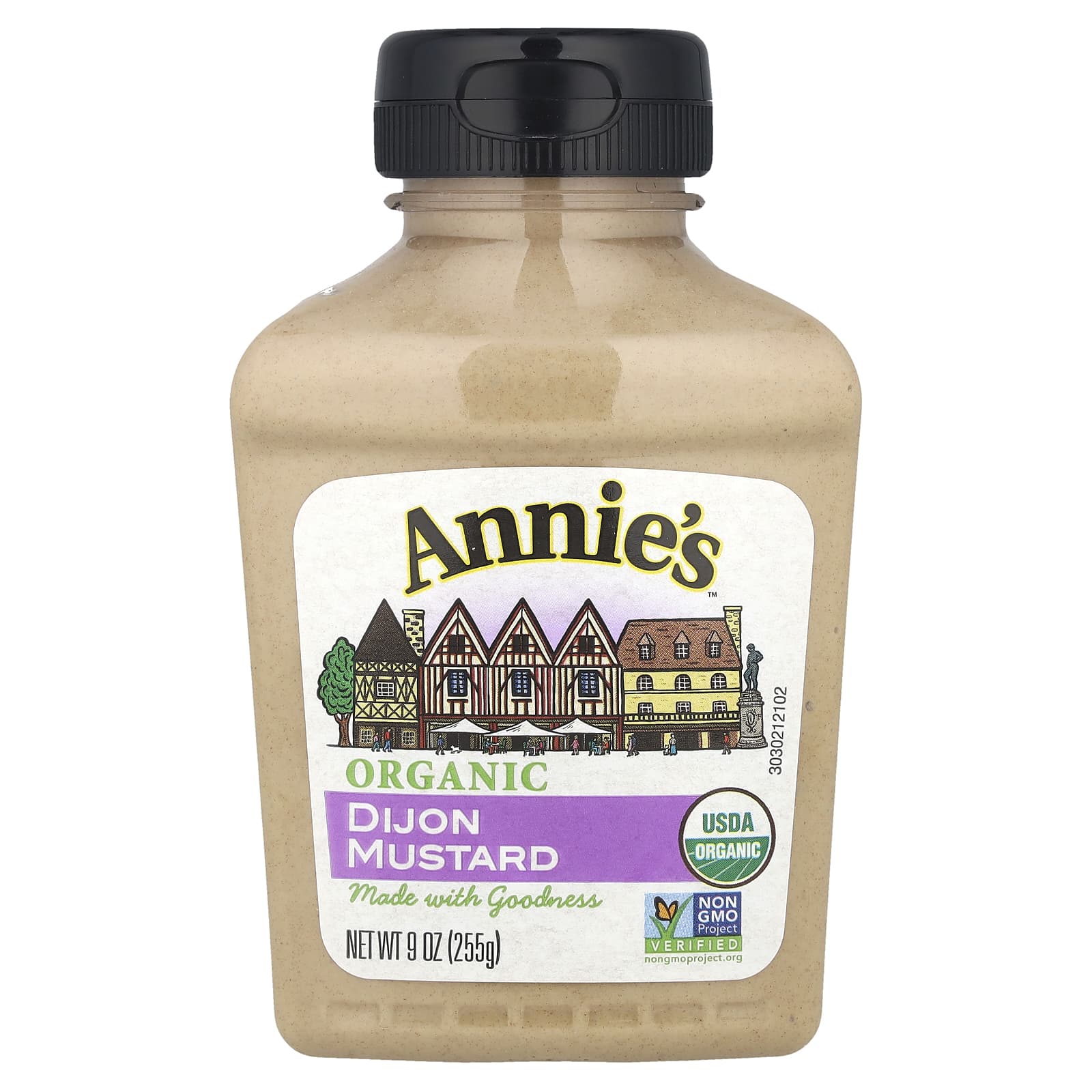 Annie's Organic Dijon Mustard, 9 oz - USDA Certified, Gluten Free, No Sugar Added - Image 1