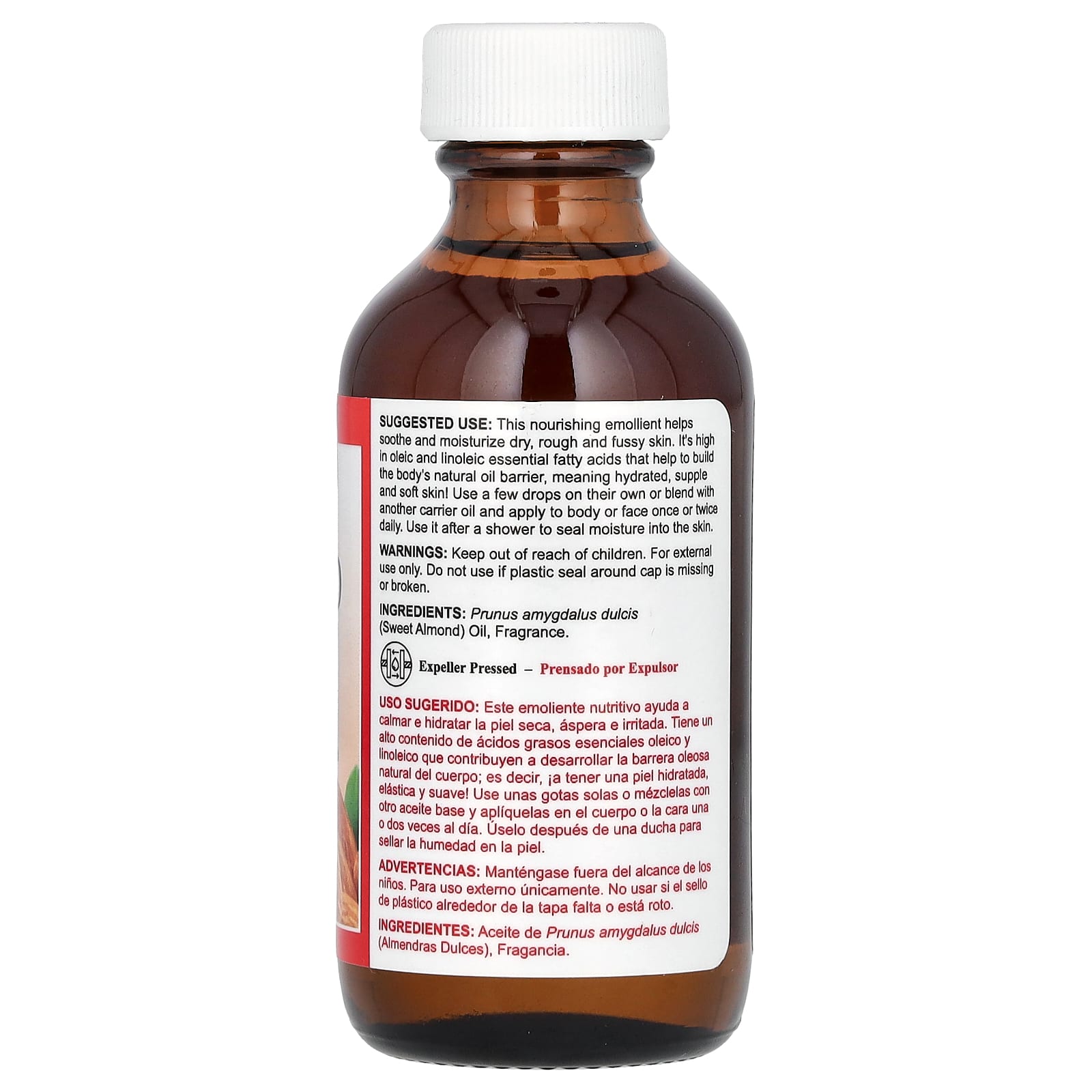 Sweet Almond Oil Moisturizer by De La Cruz - 2 fl oz - Image 2
