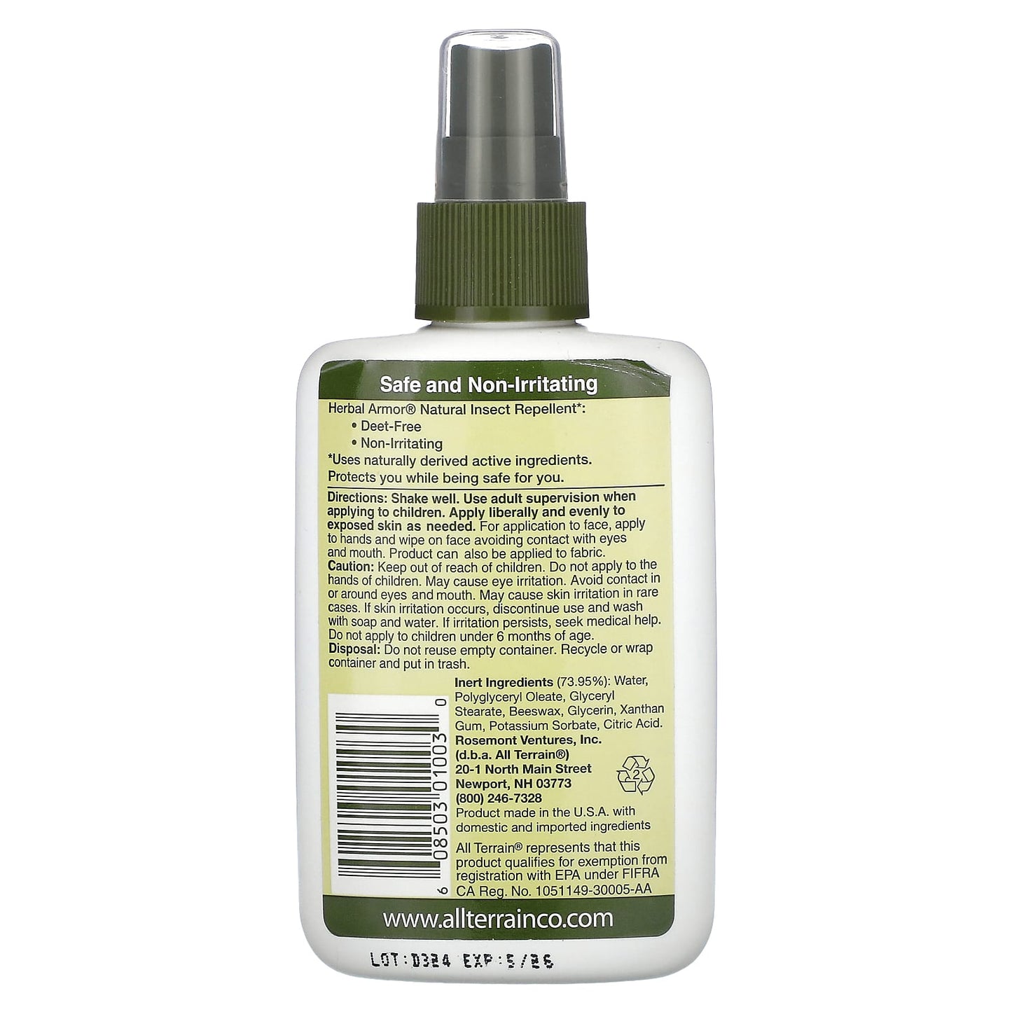 All Terrain Natural Insect Repellent, Deet-Free, Non-Irritating - 4 fl oz - Image 2