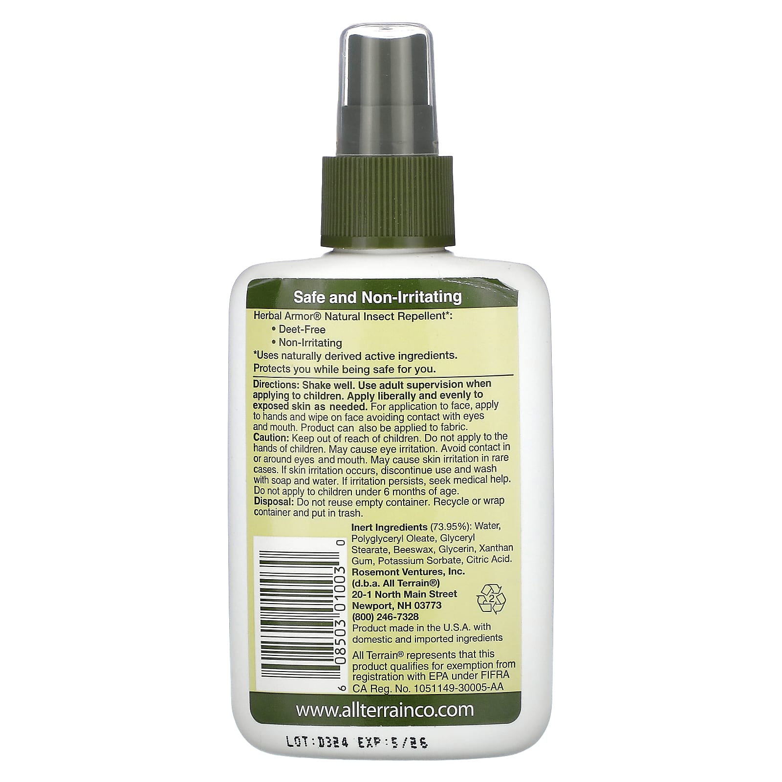 All Terrain Natural Insect Repellent, Deet-Free, Non-Irritating - 4 fl oz - Image 2