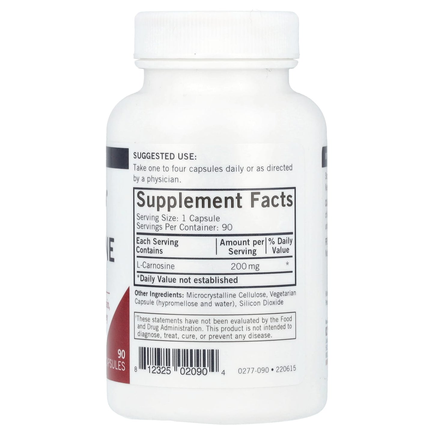 Kirkman Labs, L-Carnosine, 200 mg, 90 Capsules - Image 2