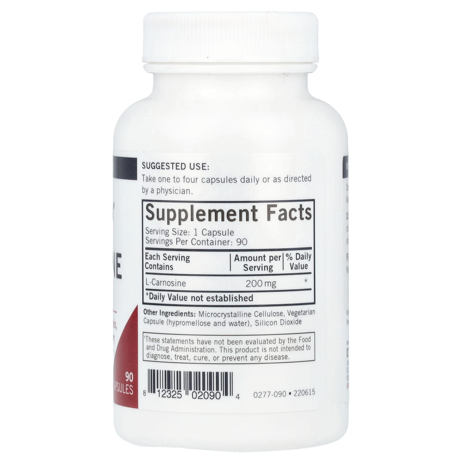Kirkman Labs, L-Carnosine, 200 mg, 90 Capsules - Image 2