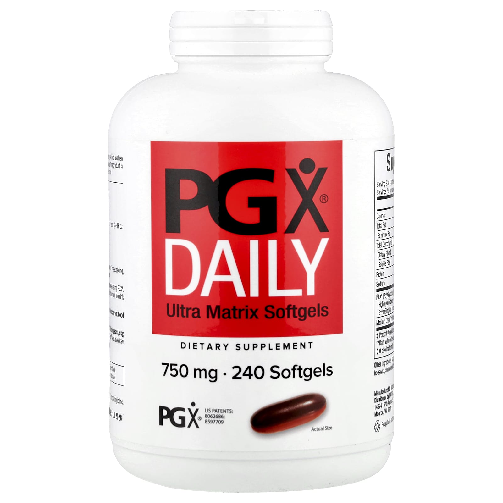 Natural Factors, PGX® Daily, Ultra Matrix Softgels, 240 Softgels - Image 1
