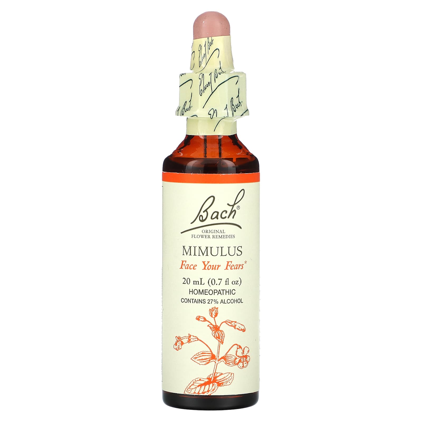 Face Your Fears with Bach Original Flower Remedies - Mimulus 0.7 fl oz - Image 1