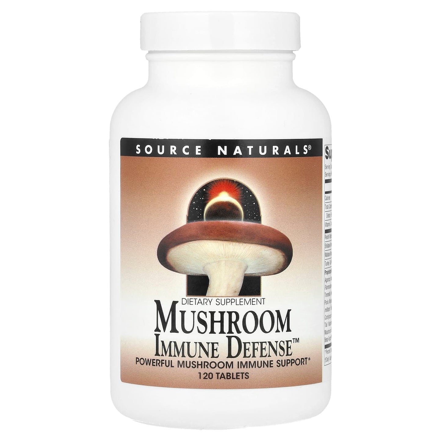 Source Naturals, Mushroom Immune Defense™, 120 Tablets - Image 1