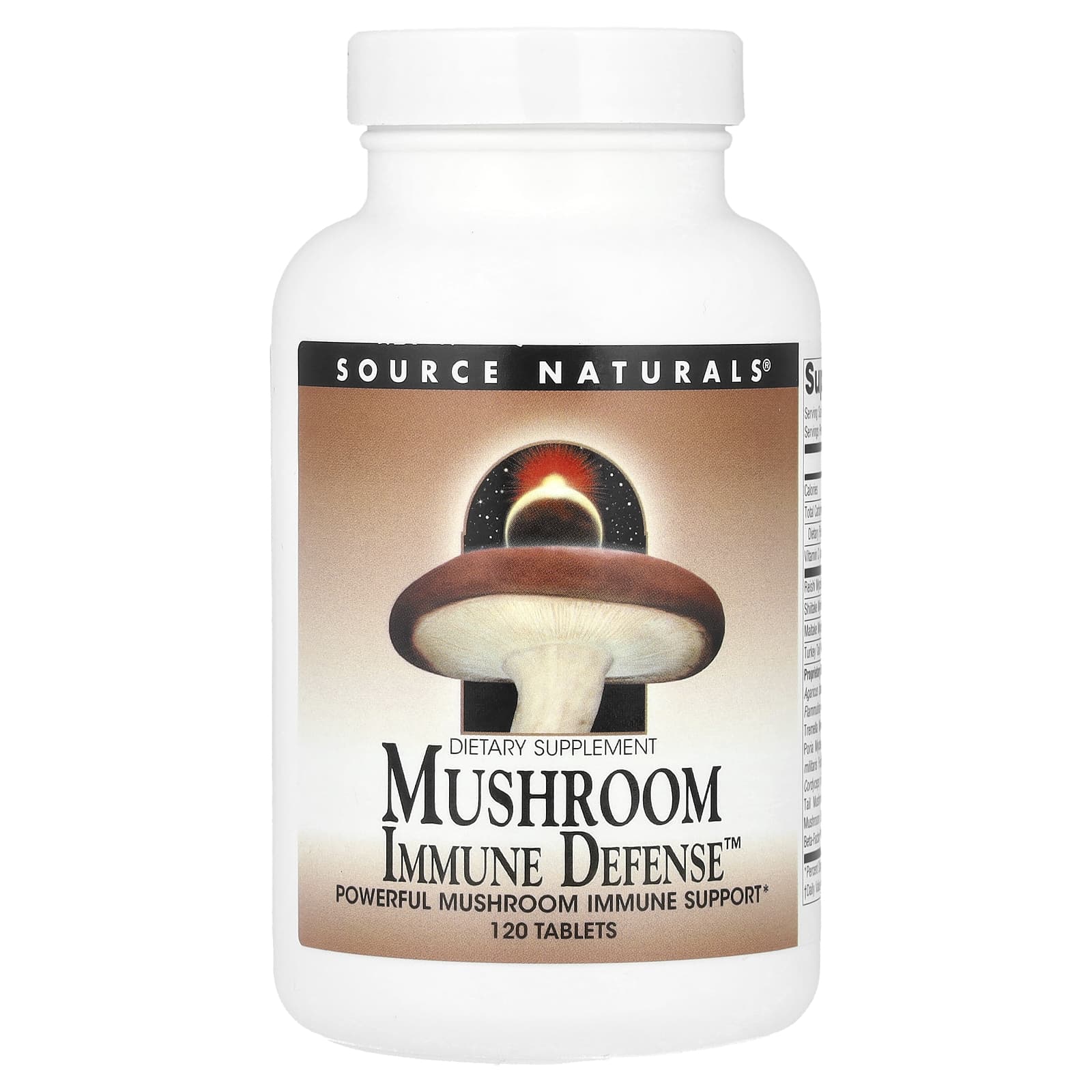 Source Naturals, Mushroom Immune Defense™, 120 Tablets - Image 1